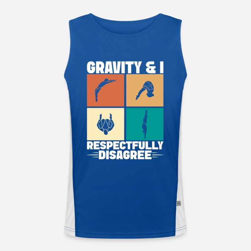 Diving diving board Men's Functional Contrast Tank Top 