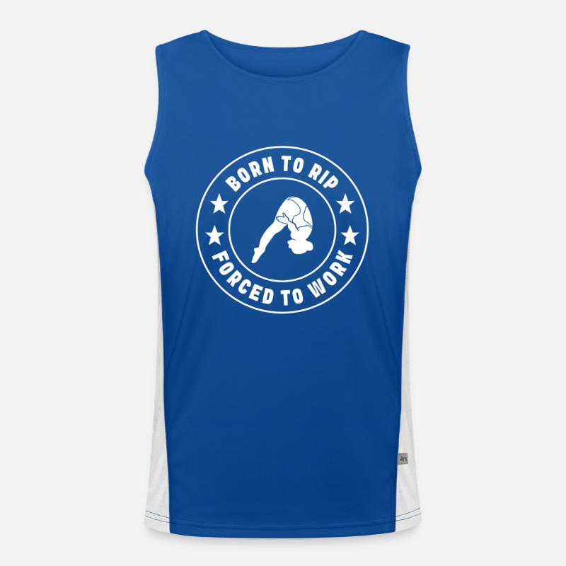 Diving diving board Men's Functional Contrast Tank Top 