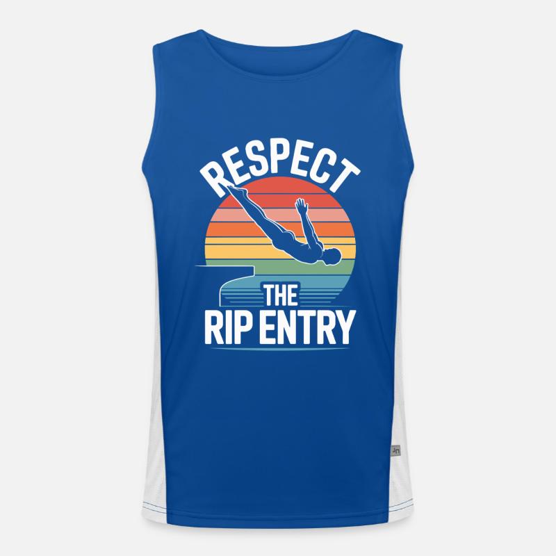 Diving diving board Men's Functional Contrast Tank Top 