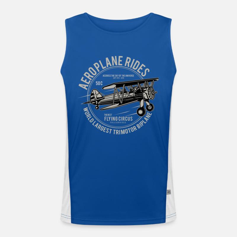 Aeroplane Rides Men's Functional Contrast Tank Top 