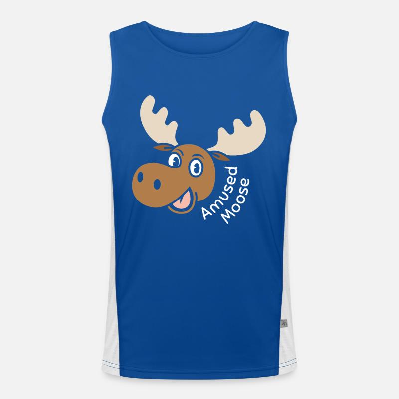Amused Moose Men's Functional Contrast Tank Top 