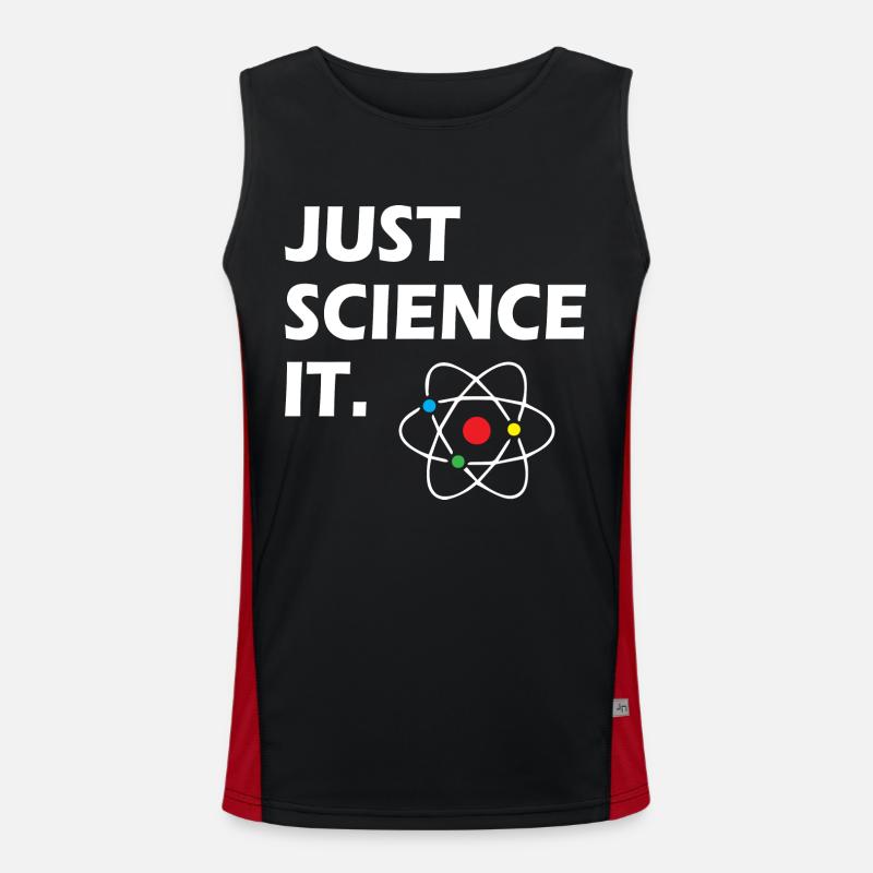 Just Science It Funktionelles Kontrast-Tank Top für Männer 