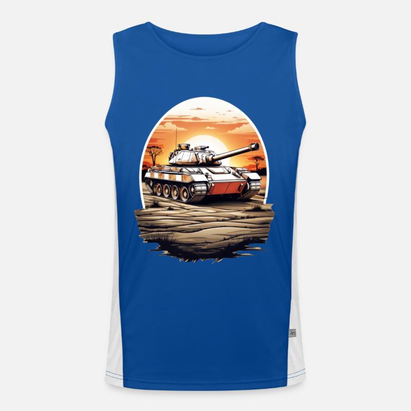 Panzer Funktionelles Kontrast-Tank Top für Männer 