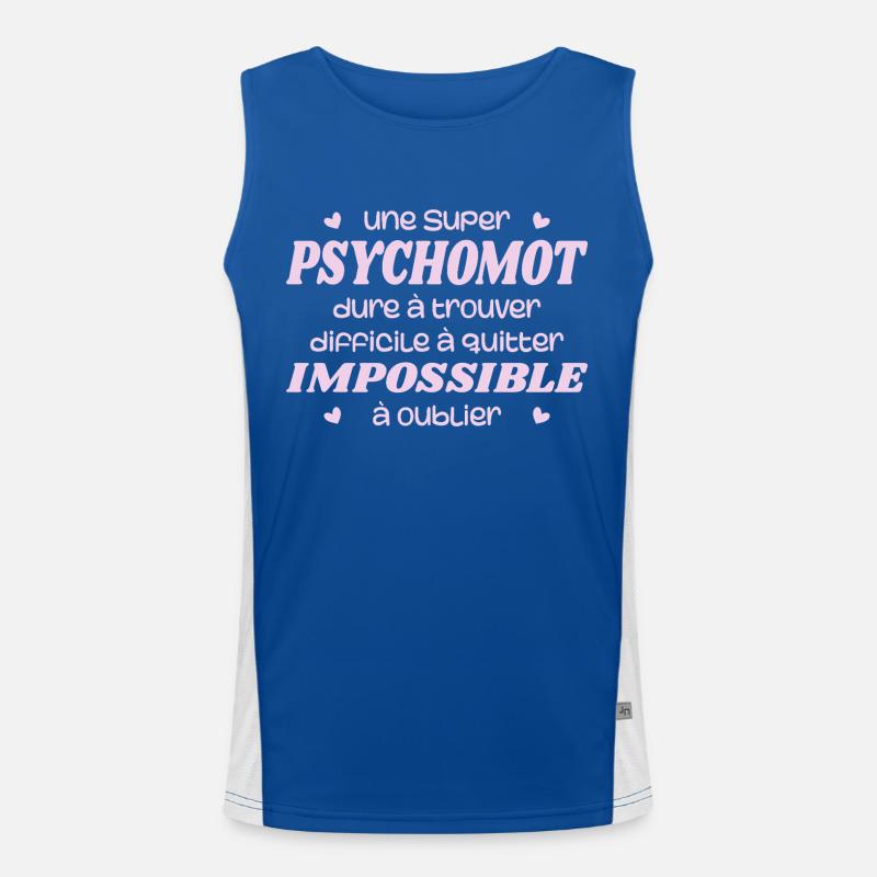 A super psychomotor therapist Men's Functional Contrast Tank Top 