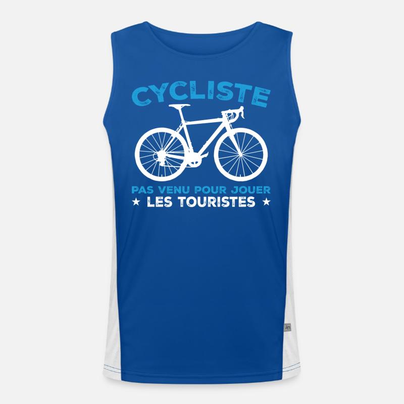 Cyclist Gift Personalized Humor Men's Functional Contrast Tank Top 