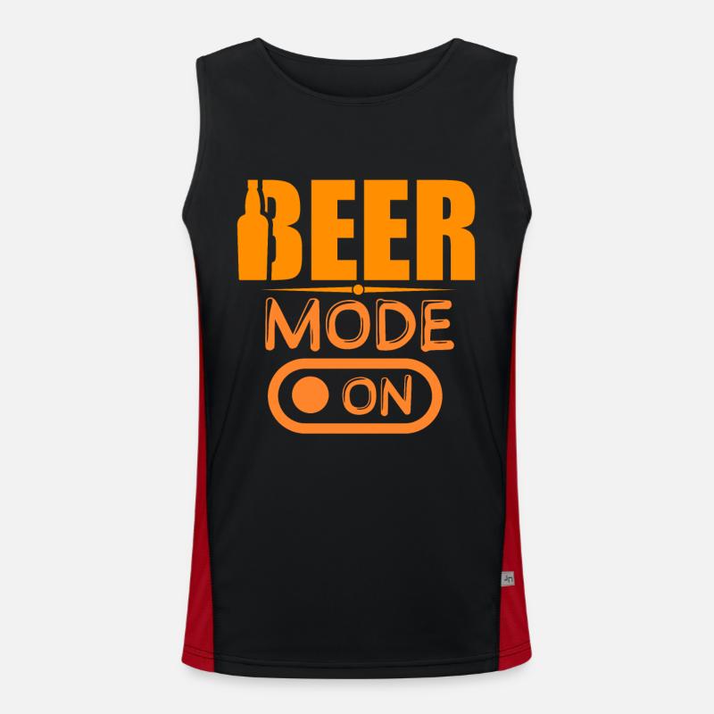 Mode bière sur Mode bière activé Débardeur respirant contrasté Homme 