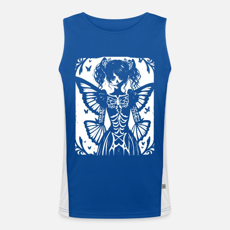 Fairycore Esthétique Squelette Fée Goth Gothique G Débardeur respirant contrasté Homme 