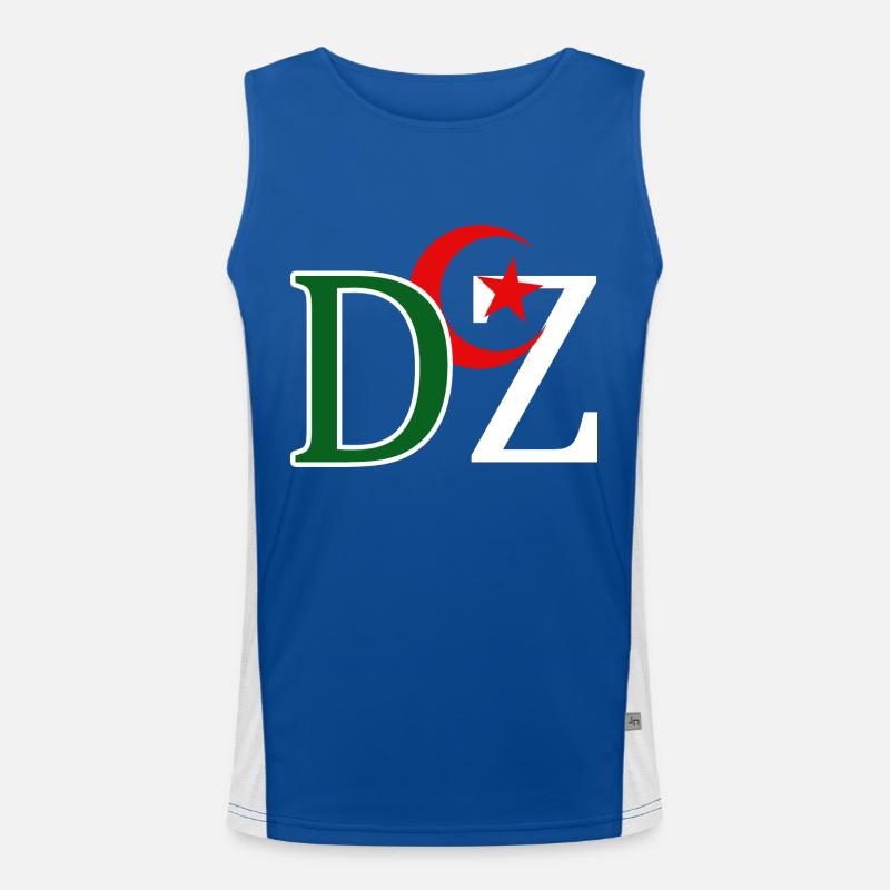 DZ Algerien Funktionelles Kontrast-Tank Top für Männer 