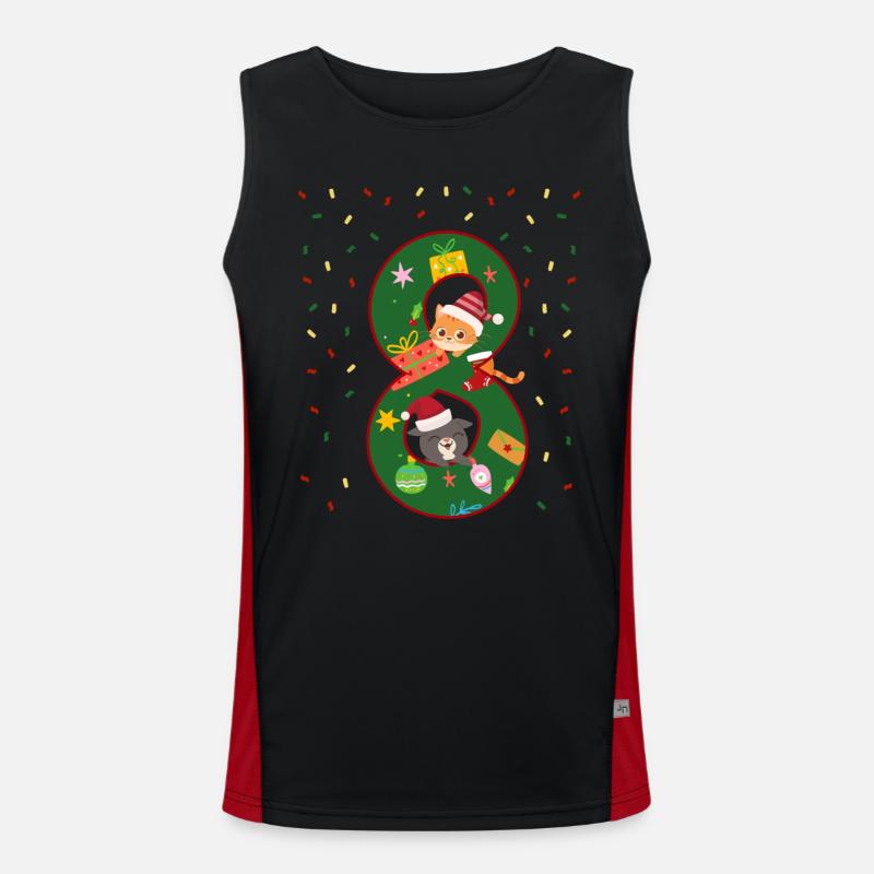 8 ans Enfants cadeau de Noël mignon Débardeur respirant contrasté Homme 