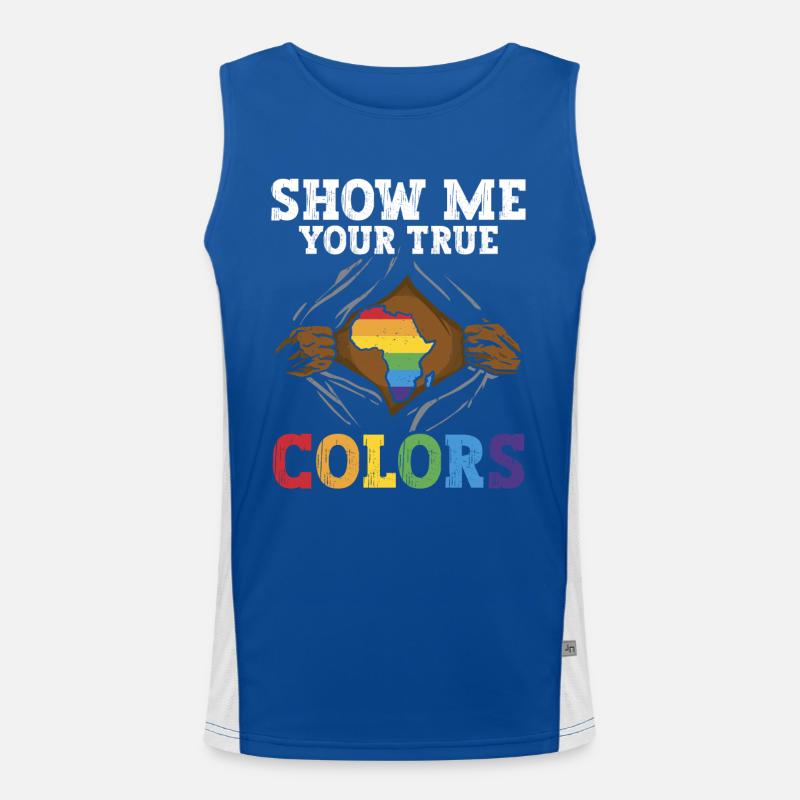 Non autorisé dans les classes 9, 16 de Nice; US, WHERE, EM, ROYAUME-UNI Débardeur respirant contrasté Homme 