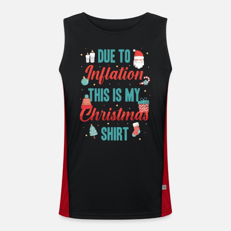 À cause de l’inflation, c’est mon Noël Débardeur respirant contrasté Homme 