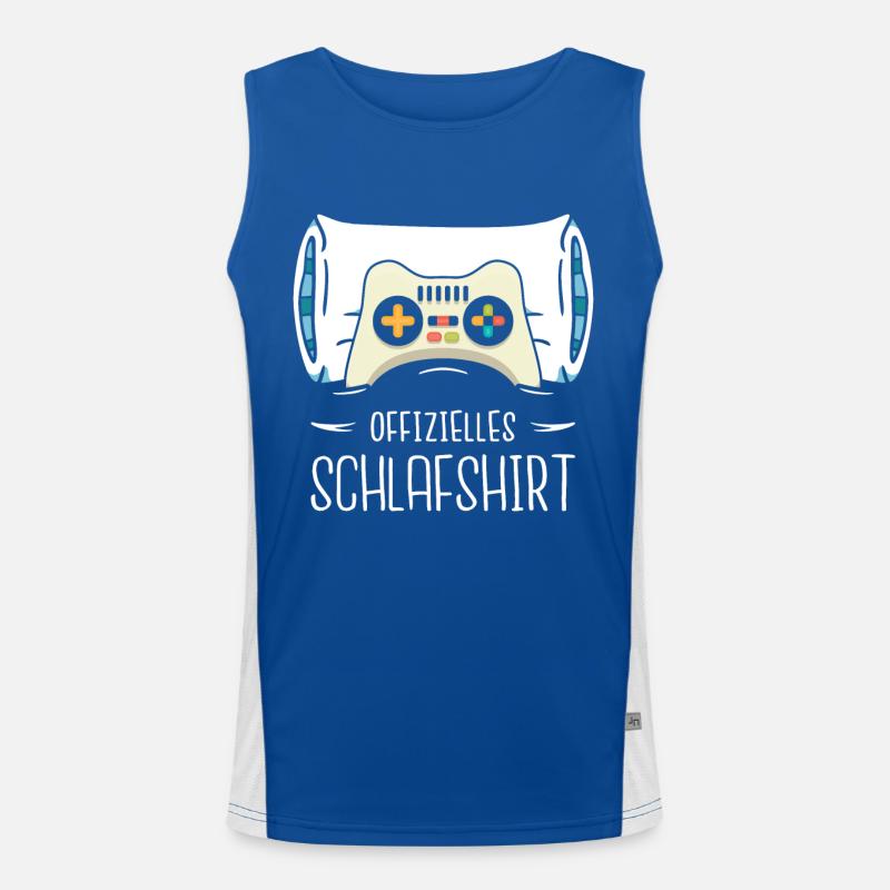 Offizielles Schlafshirt Game Controller Online Funktionelles Kontrast-Tank Top für Männer 