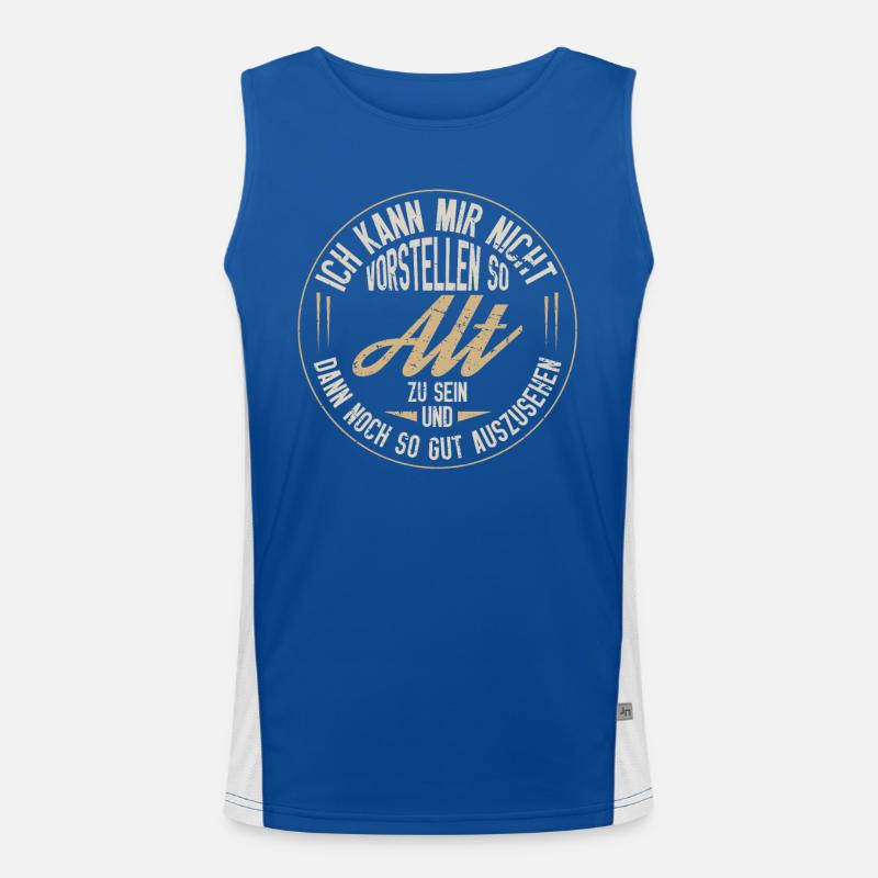 Never thought I'd get so old Men's Functional Contrast Tank Top 