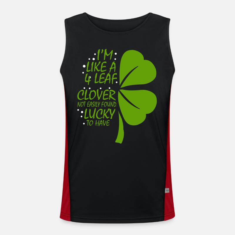 Ich Bin Wie Ein 4-blättriges Kleeblatt, Das Nicht Funktionelles Kontrast-Tank Top für Männer 