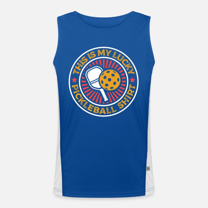 C’est mon jeu de sport de paddle de pickleball de chance Débardeur respirant contrasté Homme 