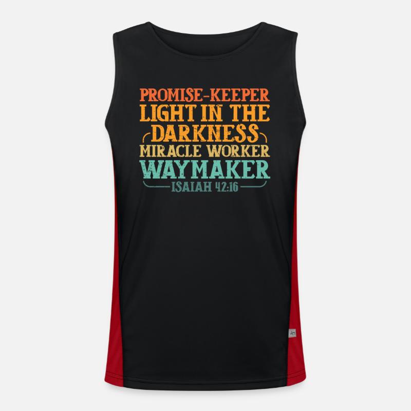 Promise Keeper Light In Darkness Men's Functional Contrast Tank Top 