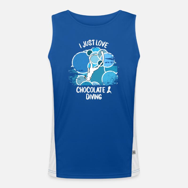 Divers Scuba Diving Scuba Diving Scuba Diving Men's Functional Contrast Tank Top 