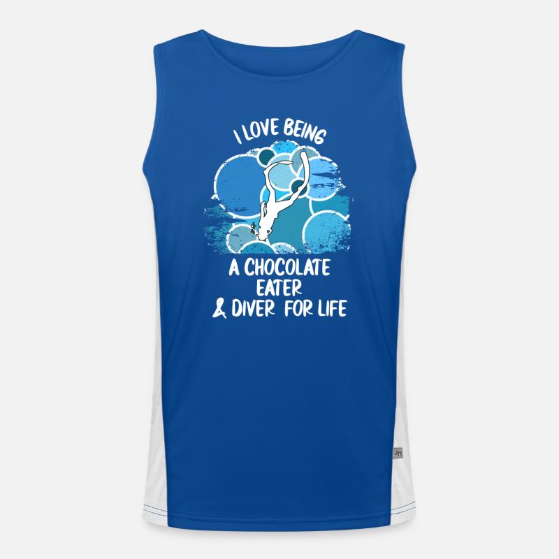 Taucher tauchen Sporttaucher Gerätetauchen Funktionelles Kontrast-Tank Top für Männer 