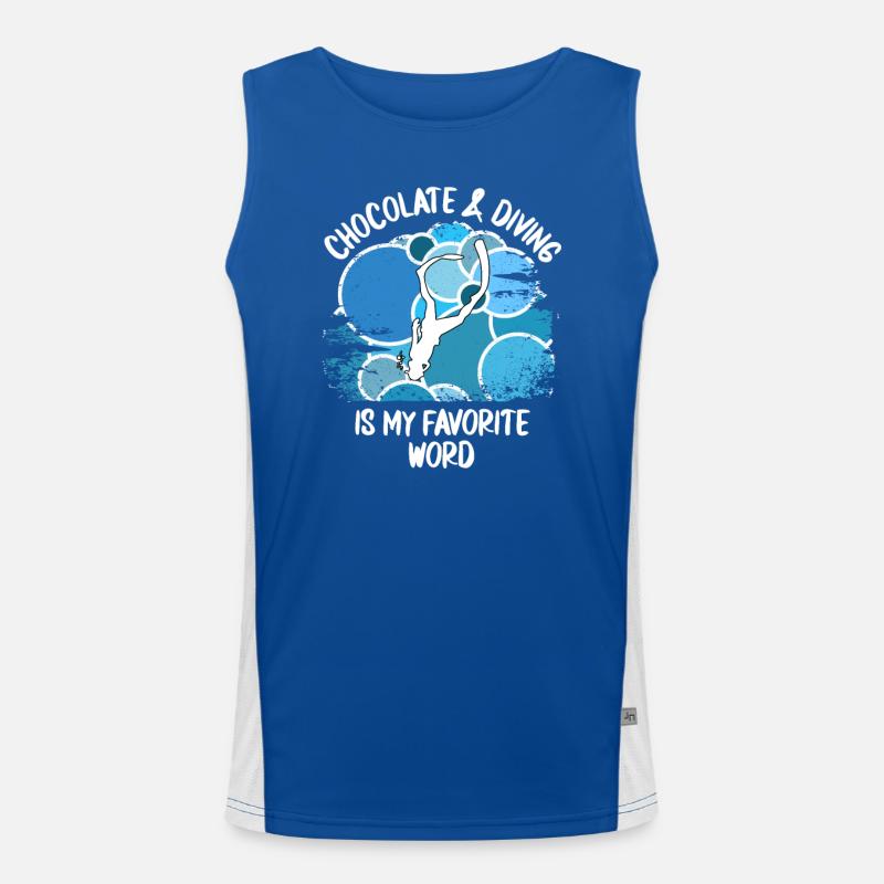 Divers Scuba Diving Scuba Diving Scuba Diving Men's Functional Contrast Tank Top 