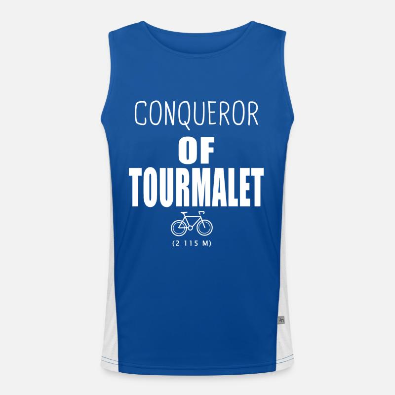 Conquérant du Tourmalet cycliste Débardeur respirant contrasté Homme 