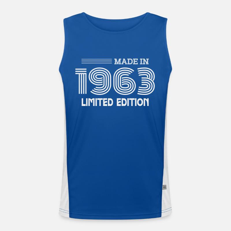 1963 Geburtstagsgeschenk 1963 Geschenkidee Funktionelles Kontrast-Tank Top für Männer 