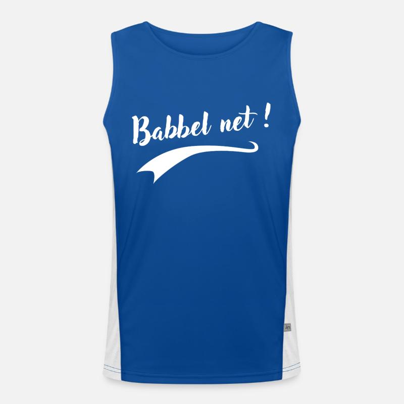 Babbel net Funktionelles Kontrast-Tank Top für Männer 