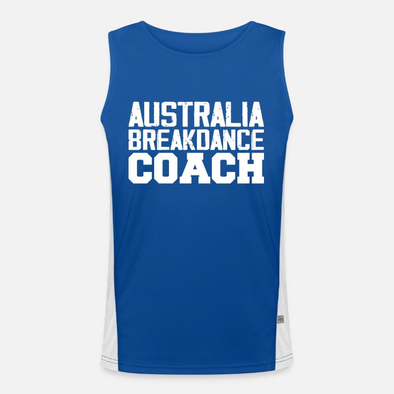 Australien Breakdance Trainer Funktionelles Kontrast-Tank Top für Männer 