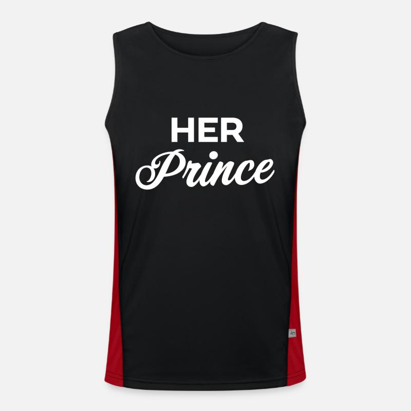 Ihr Prinz Funktionelles Kontrast-Tank Top für Männer 