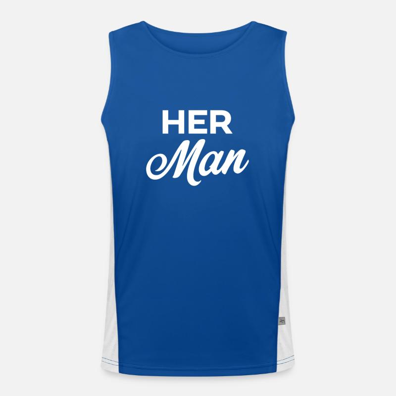 Her Man Men's Functional Contrast Tank Top 