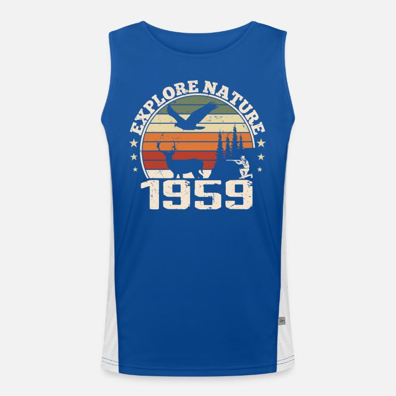 1959 Klassisches Jäger-Jubiläumsgeschenk 1959 Funktionelles Kontrast-Tank Top für Männer 