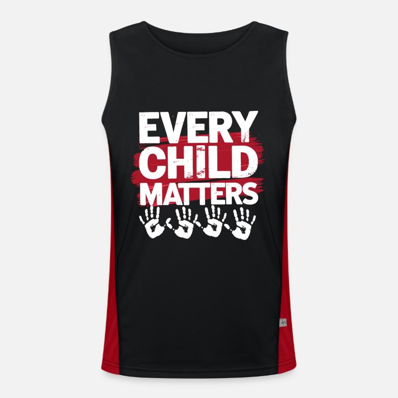 Every Child Matters Weltkindertag Funktionelles Kontrast-Tank Top für Männer 