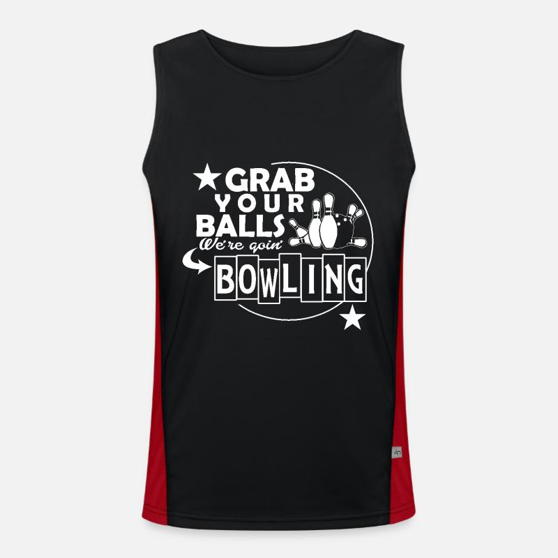 Bowling Attrapez vos boules Débardeur respirant contrasté Homme 