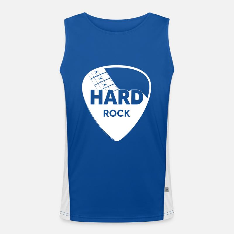 Hard Rock Guitar Pick Men's Functional Contrast Tank Top 