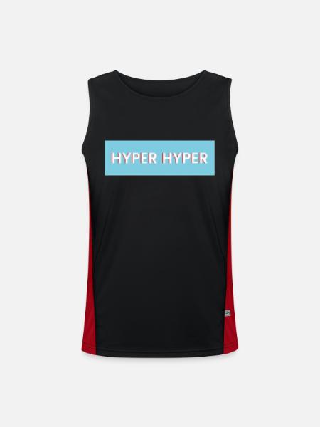 HYPER HYPER pixel - Débardeur respirant contrasté Homme - noir/rouge