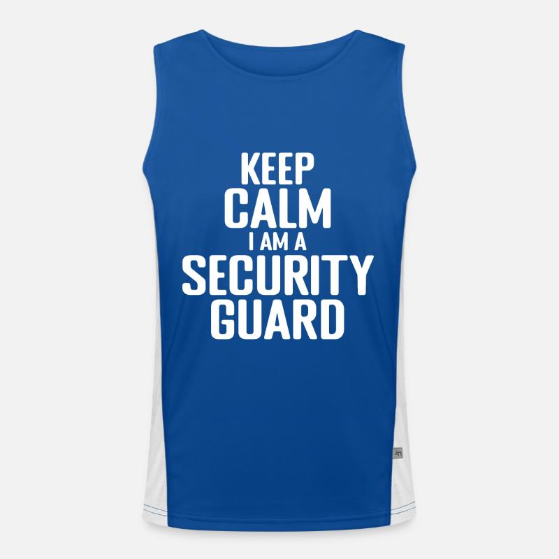 Security Officer - I am a Security Guard Men's Functional Contrast Tank Top 