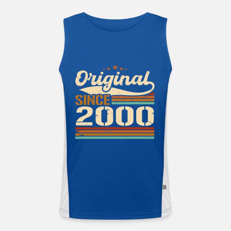 Original 2000 Vintage | Geburtstagsgeschenk 2000 Funktionelles Kontrast-Tank Top für Männer 