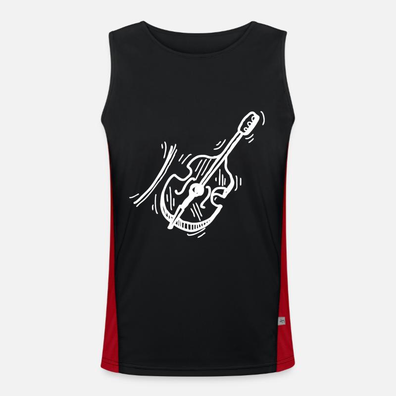 Violin - Violinist Men's Functional Contrast Tank Top 
