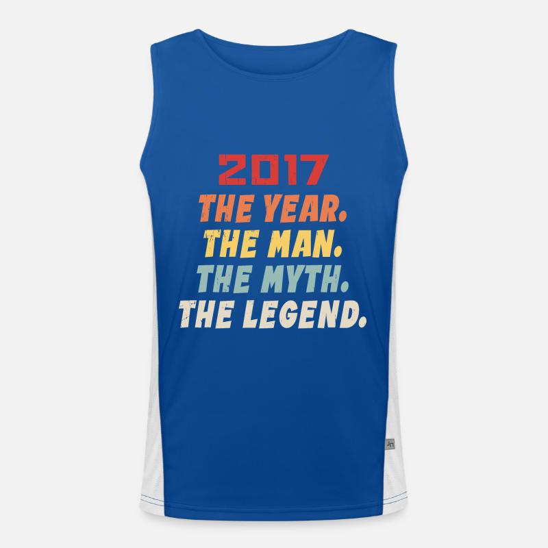 2017 Geburtstagsgeschenk, die Legenden geboren 2017 Funktionelles Kontrast-Tank Top für Männer 