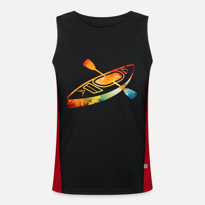 Kajak Funktionelles Kontrast-Tank Top für Männer 