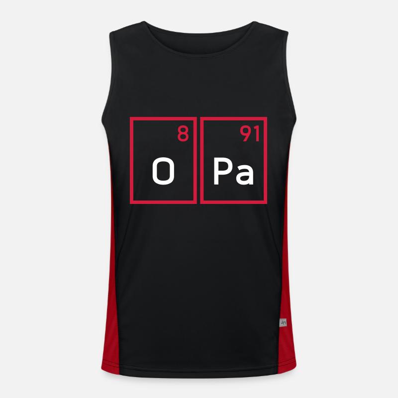 Opa (Sauerstoff, Palladium) Funktionelles Kontrast-Tank Top für Männer 