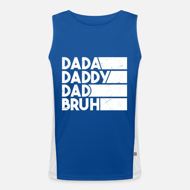 Dada Papa Papa Bruh Funktionelles Kontrast-Tank Top für Männer 