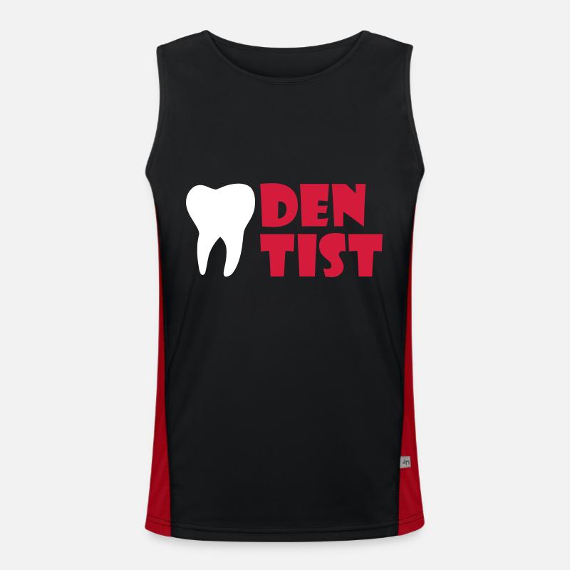Dentiste (dent) Débardeur respirant contrasté Homme 
