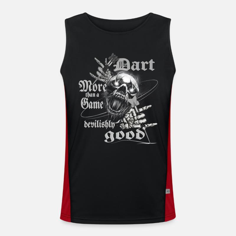 Dart design devilishly good, Dart devilishly good, Men's Functional Contrast Tank Top 