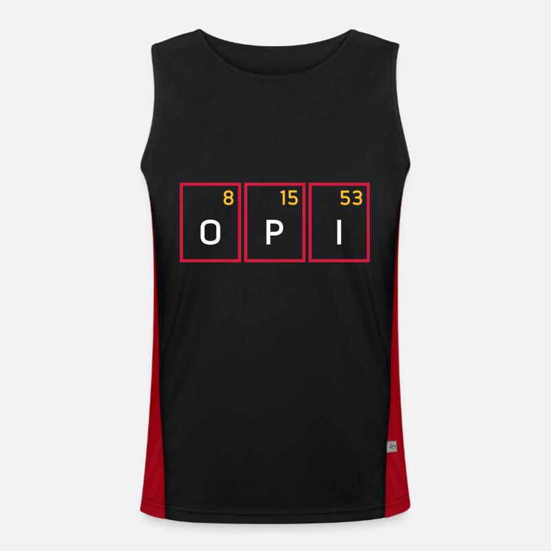 Sauerstoff, Phosphor, Iod Funktionelles Kontrast-Tank Top für Männer 
