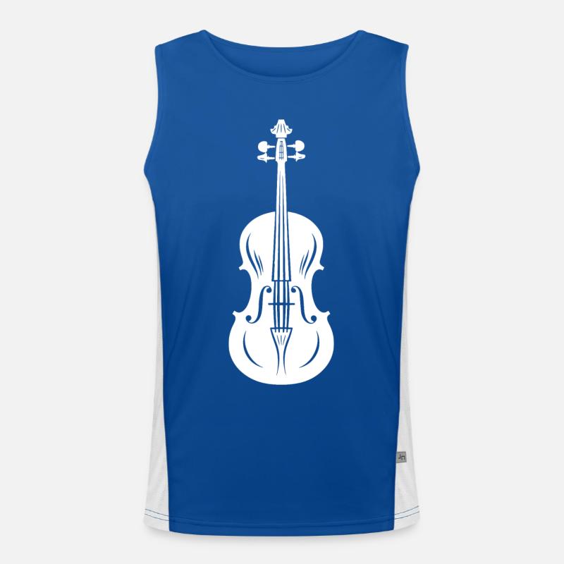 Dessin de violon Débardeur respirant contrasté Homme 
