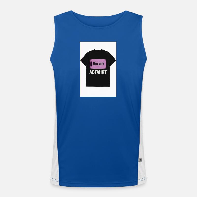 Bready Abfahrt T-Shirt mit Backwaren-Motiv Funktionelles Kontrast-Tank Top für Männer 