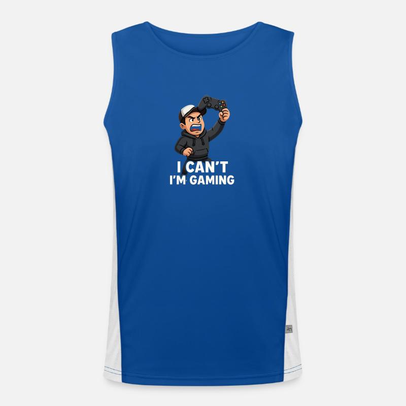 I Cant m Gaming Funktionelles Kontrast-Tank Top für Männer 