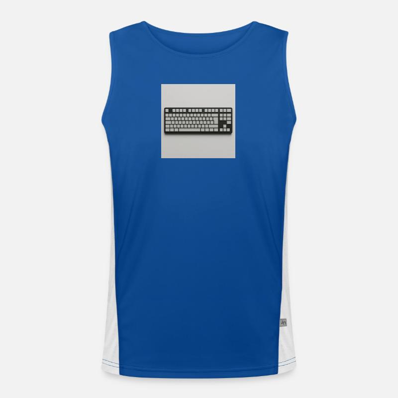 Minimalist Keyboard Men's Functional Contrast Tank Top 