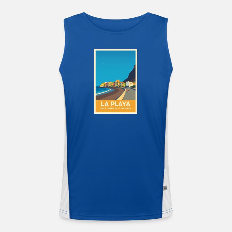 La Playa Poster Valle Gran Rey Men's Functional Contrast Tank Top 