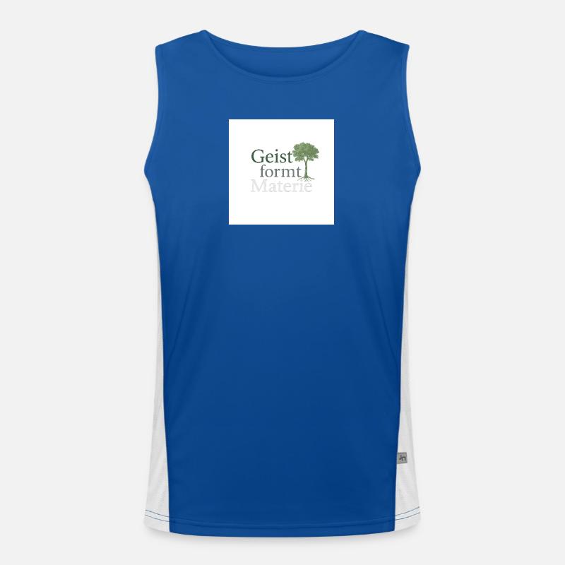Geist formt Materie Baum Funktionelles Kontrast-Tank Top für Männer 